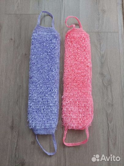 Мочалки плотной ручной вязки