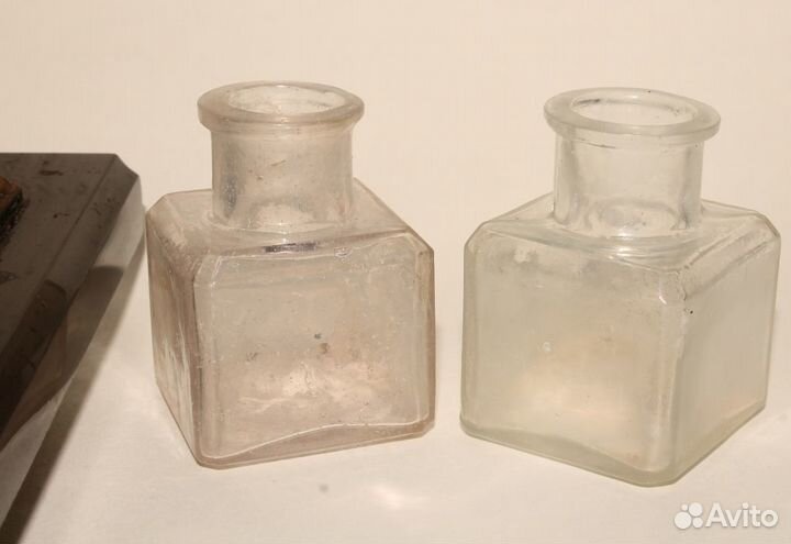 Антикварный Письменный Набор с Чернильницами