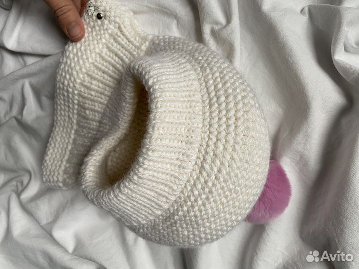 Шапочка для девочки 6 месяцев