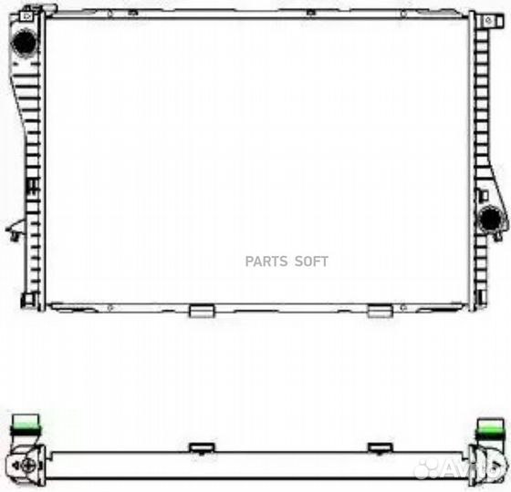 Радиатор охлаждения Бмв 5 25 2000