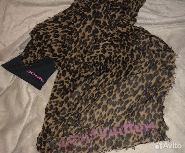 Палантин louis vuitton leopard (оригинал)