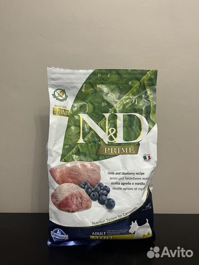 Корм farmina n&d Prime для собак мелких пород