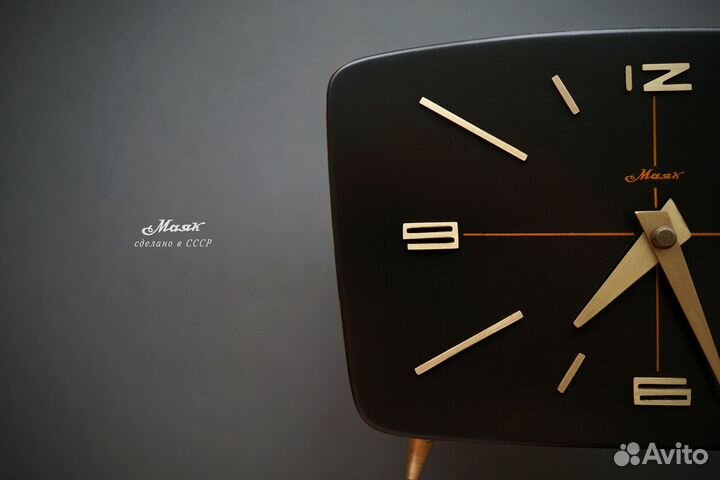 Советские настольные часы Маяк mid century