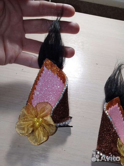 Заколки ушки белочки и ушки хрюши