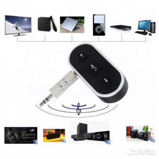 Bluetooth AUX адаптер с микрофоном и аккумулятором