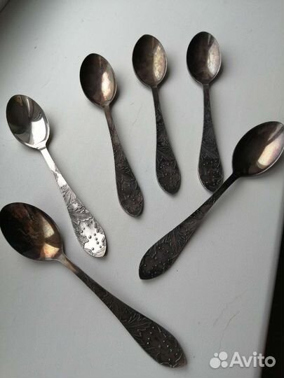 Ложки чайные мельхиор