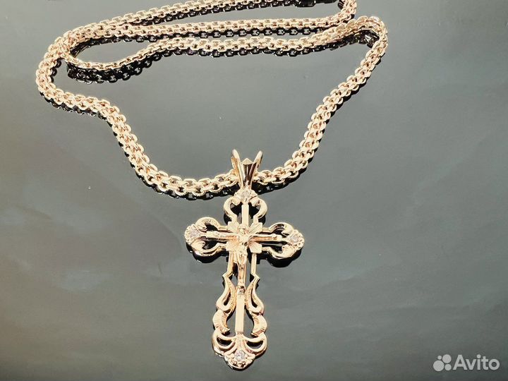 Крест с цепочкой