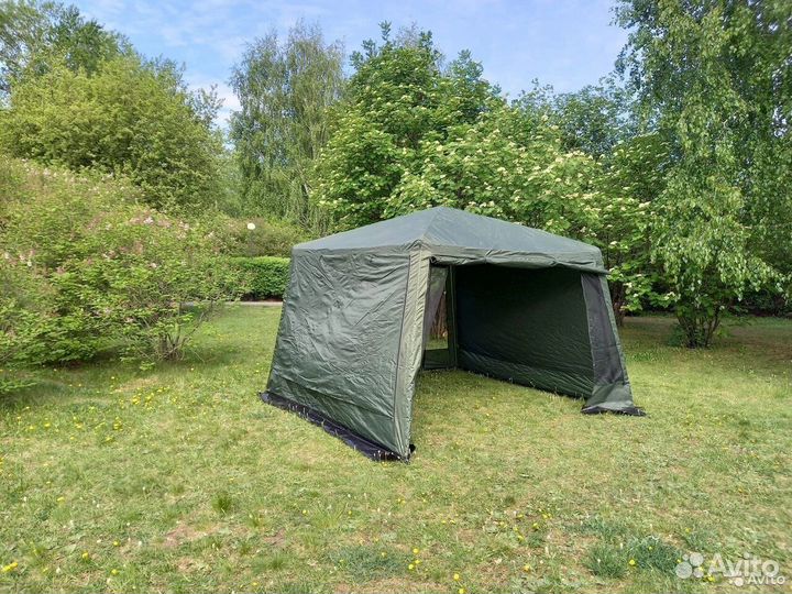 Шатёр туристический 320х320х235 см каркас металл