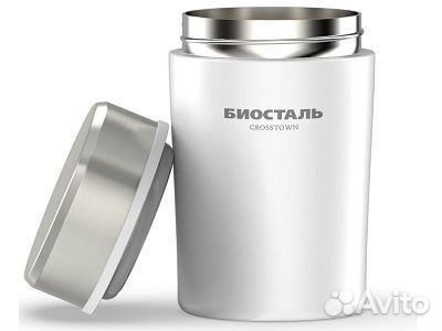 Термос 500мл (16ч) шир. горло, цвет Белый biostal