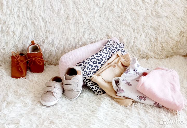 Вещи пакетом на девочку 68-74