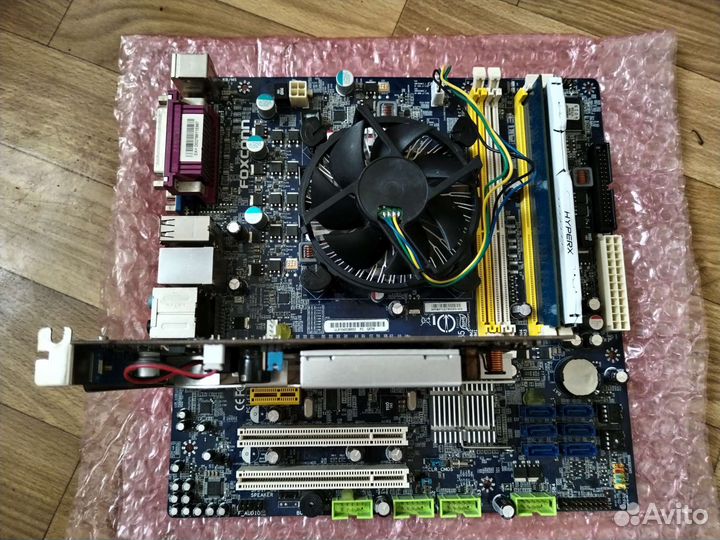 Плата Foxconn-Q57M (1156 сокет) + процессор