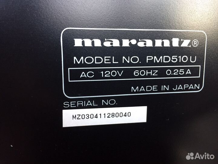Кассетная дека marantz PMD 510