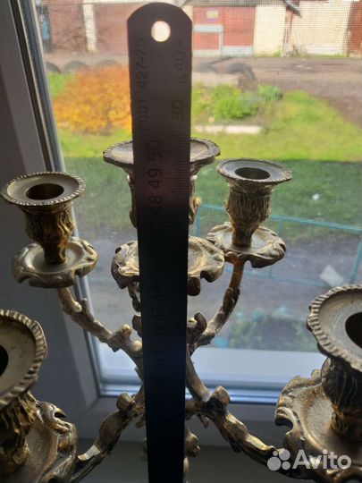 Подсвечники пара,бронза
