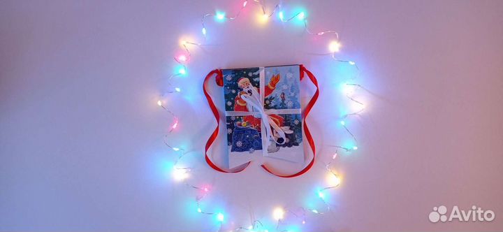 Гирлянда новогодняя-флажки в стиле СССР NEW 1 шт