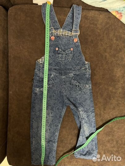 Джинсовый комбинезон для девочки 98