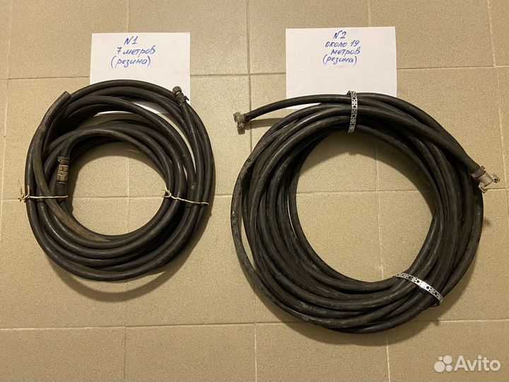 Шланги высокого давления резина и пвх, 4 штуки