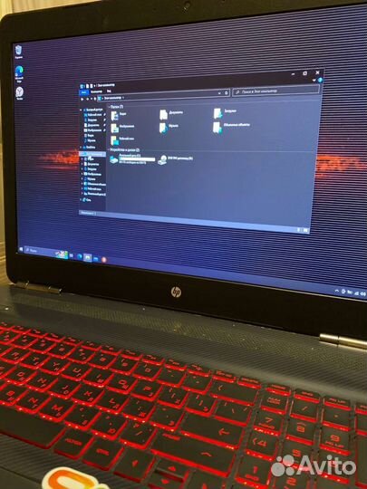 Игровой omen GTX 1050/17 дюймов IPS/12 озу/1Tb