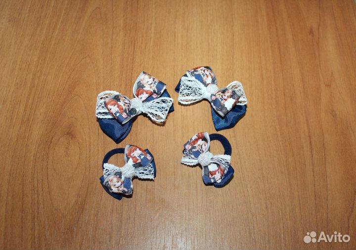 Школьные наборы и бантики для волос