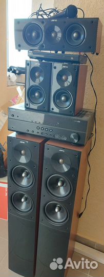 Домашний кинотеатр, караоке, yamaha, акустика jamo
