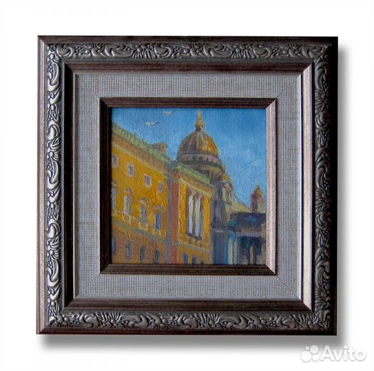 Картина маслом на холсте Питер