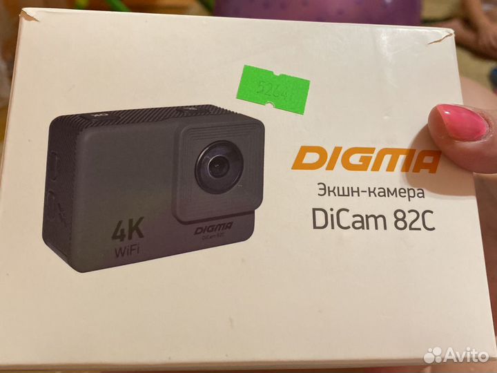 Экшн камера digma dicam 82c