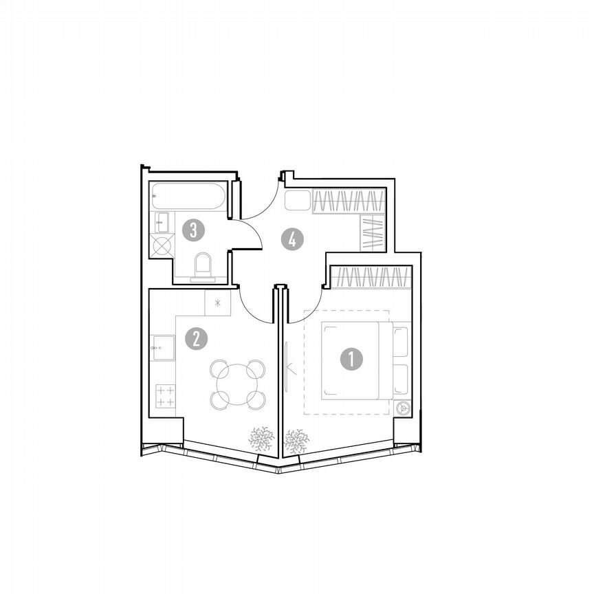 1-к. квартира, 33,6 м², 10/35 эт.