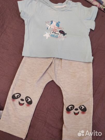 Детские вещи пакетом на лето 74-80