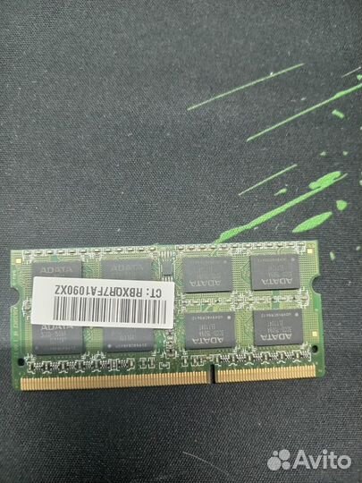 Память оперативная sodimm DDR3 adata 4Gb частота 1