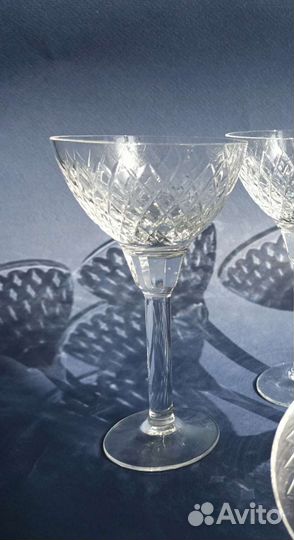 Набор 6 шт Хрустальные фужеры лзхс СССР