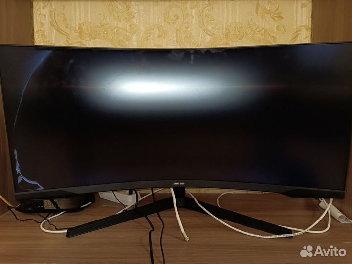 Монитор samsung 34 изогнутый, на запчасти