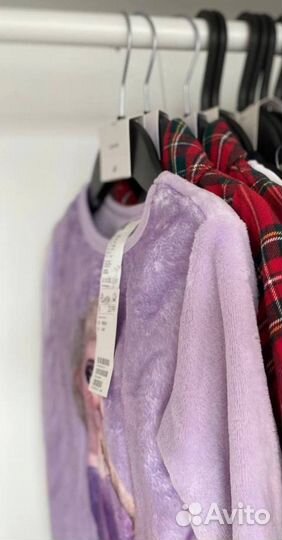 Плюшевая пижама H&M 98/104