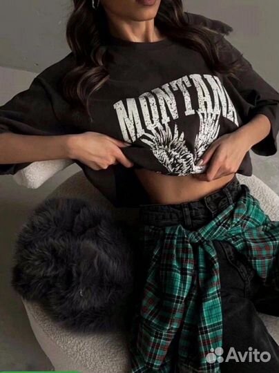 Футболка женская оверсайз с принтом