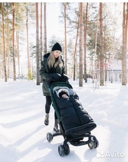 Зимний конверт с 0 до 3х лет и муфта для рук