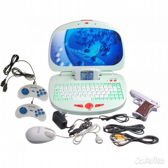 Игровая приставка Dendy Обучающий Гений + пистолет