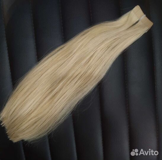 Волосы для наращивания на лентах Хаиршоп блонд