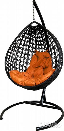 Подвесное кресло люкс ротанг