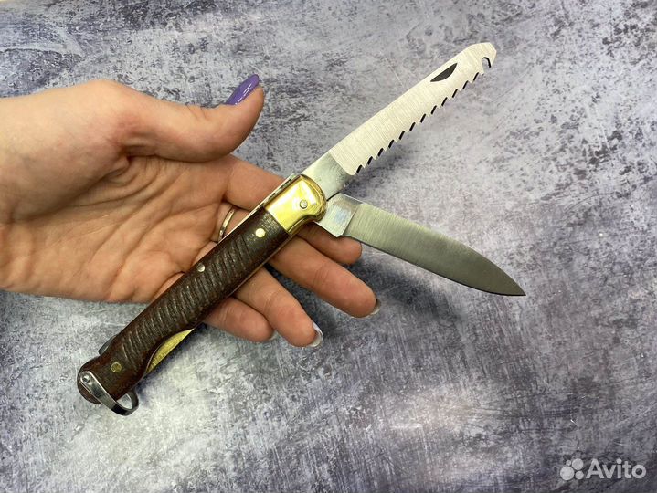 Складной нож Авиационный, латунь, ил-14