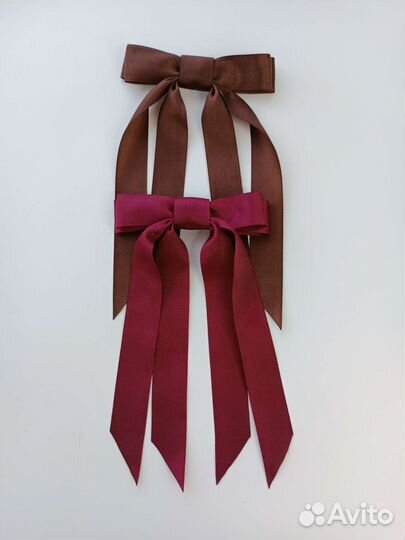 Бантики ручной работы на заколках