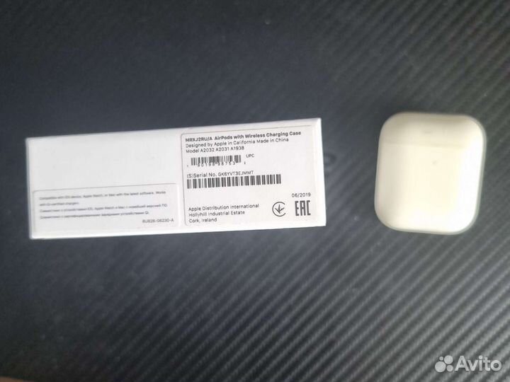 Наушники apple airpods 2 wireless charging case ор