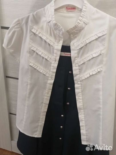 Блузка школьная 140