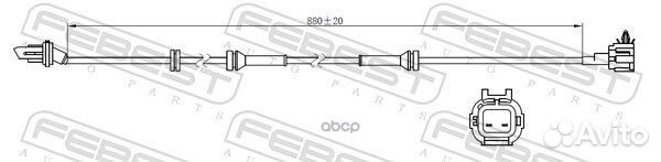 Датчик abs зад прав 02606019 Febest