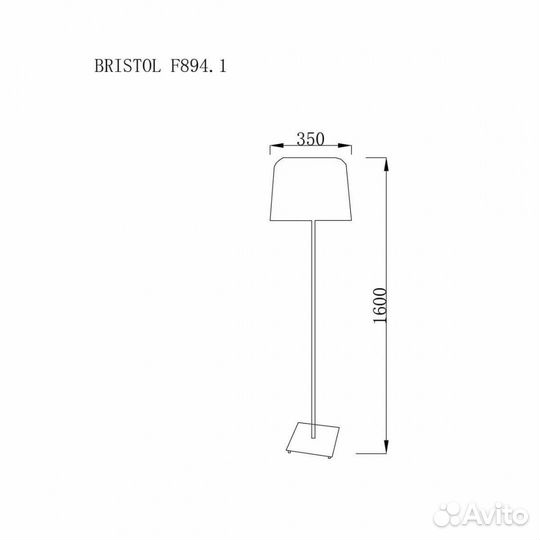 Торшер напольный современный