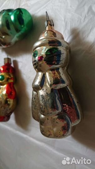 Петушок Кот Елочные игрушки СССР