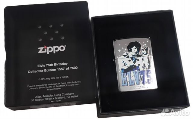 Zippo. Elvis.75. Лимит 1 из 7500. Коллекц. NEW