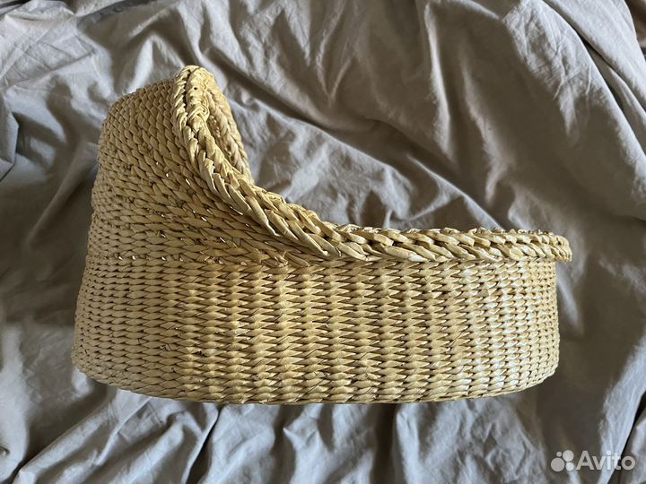 Плетеная люлька колыбель для кукол корзина