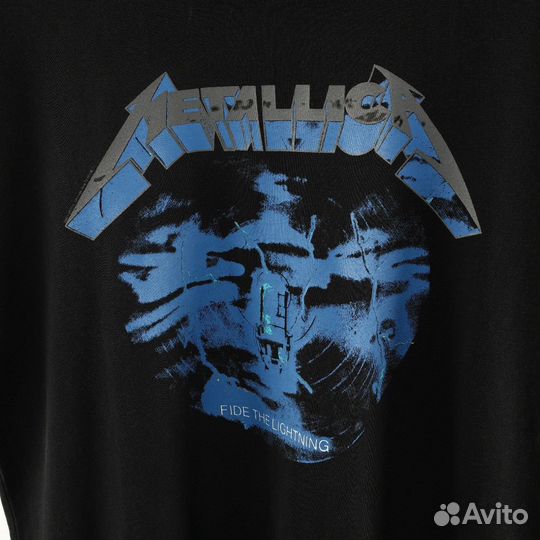 Футболка metallica унисекс oversize