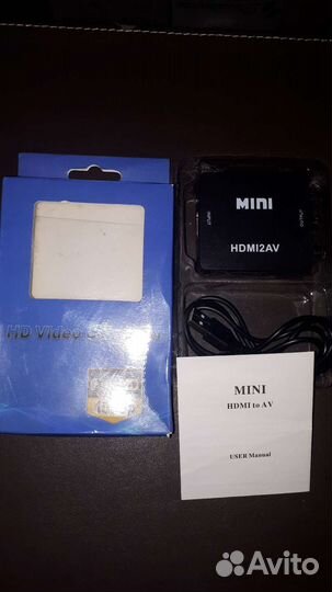 Переходник с hdmi на тюльпан (AV, RCA)