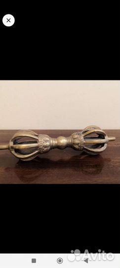 Буддизм:ваджра 17 см бронза винтаж