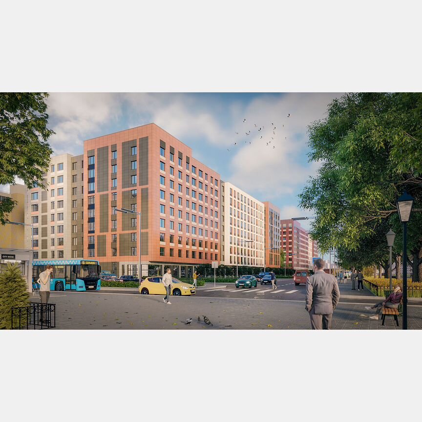 3-к. квартира, 79,6 м², 9/9 эт.