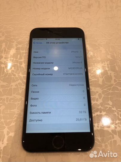 iPhone 6, 32 ГБ